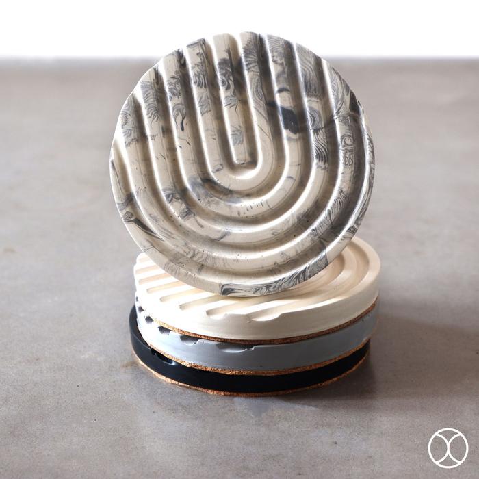 Gambar CONCREATE Coaster Single Nubia / Tatakan Gelas / Alas Gelas - Marble, 4 pcs + box dari Concreate living undefined Tokopedia