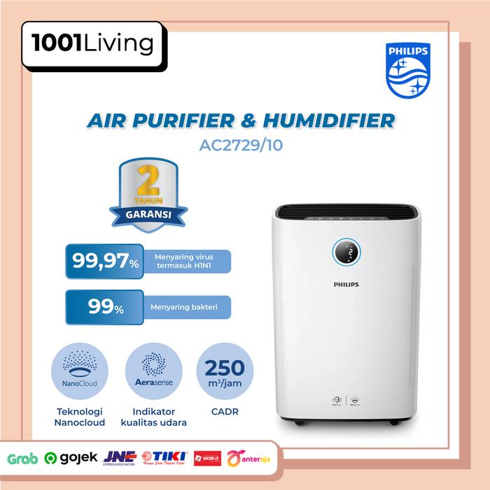Gambar Philips Air Purifier & Humidifier AC2729/10 - 2000i Pelembab Ruang - AC2729/10 dari 1001Living undefined Tokopedia