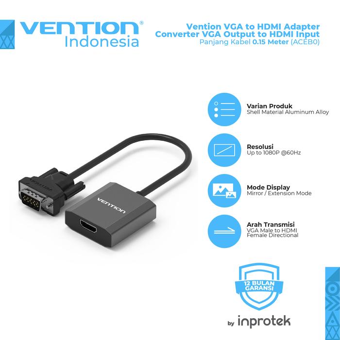 Promo Vention VGA to HDMI Adapter 
