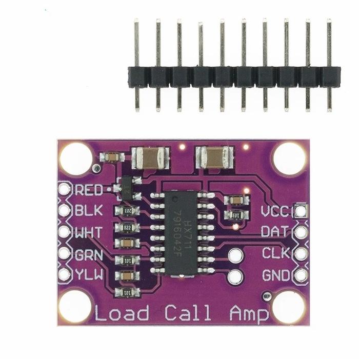 Gambar High Quality HX711 Shielding ADC 24bit Dual Channel for Load Cell - Ungu, Pin Tersolder dari Rajacell Bekasi undefined Tokopedia