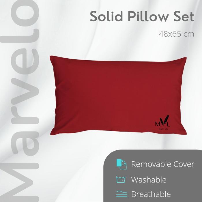Gambar Marvelo Bantal Tidur Silikon B20 - Marun dari Marvelo Bedding undefined Tokopedia