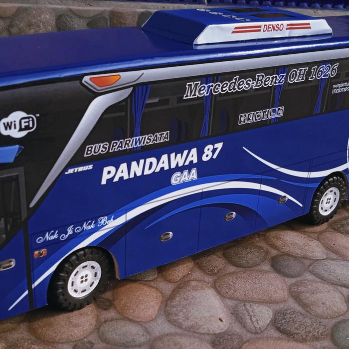 Gambar Miniatur Bus Pandawa 87 SHD Full Lampu dan Remot Control dari Dhiya miniatur 97 undefined Tokopedia