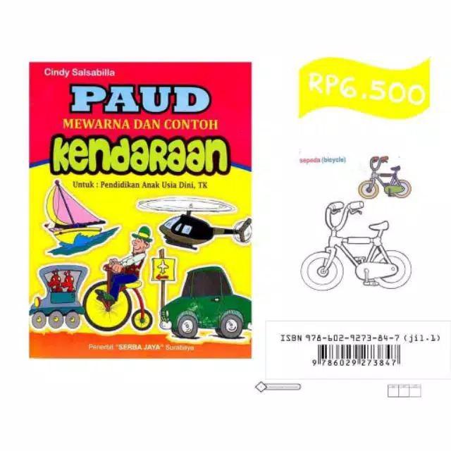 Gambar Buku Mewarnai Anak - Buku Paud Mewarnai dan Contoh Paud TK Pra Sekolah - kendaraan dari Ozora Dodolan Buku undefined Tokopedia