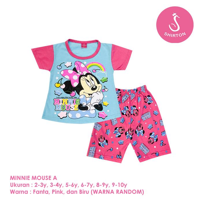 Gambar Baju Setelan Anak Perempuan Pendek 2-10 Tahun Minnie Mouse A Shirton - MINNIE A, 2-3y Pendek dari shirton undefined Tokopedia