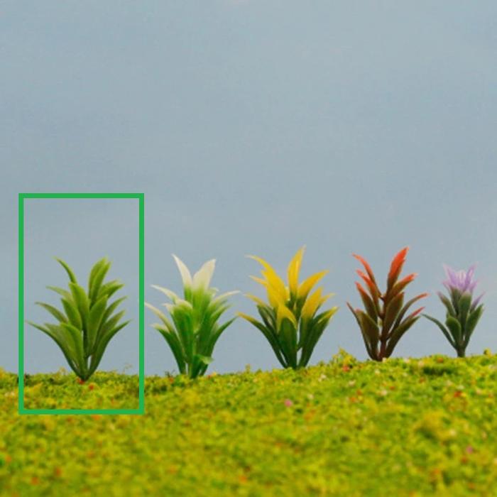 Gambar TAMAN POHON BUNGA RUMPUT 3,5 CM DIORAMA / MAKET / MINIATUR - Hijau-Hijau dari Junoct Shop undefined Tokopedia