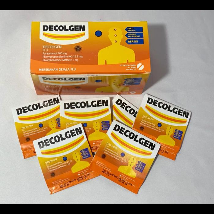 Gambar Decolgen tablet (1 Strip Isi 4 Tablet). Obat Flu, Demam, Hidung Tersumbat dari tokoobatagungsemarang undefined Tokopedia