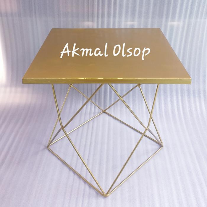 Gambar Meja Teras/Meja samping/Meja Cafe - Emas dari Akmal olsop undefined Tokopedia