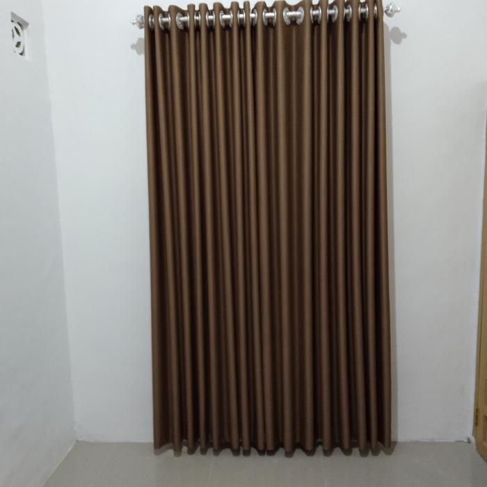 Gambar Gorden pintu/jendela blckout. - Cokelat, 10 gelombang dari Galerigorden77 undefined Tokopedia