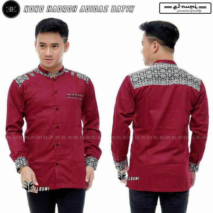 Gambar baju muslim pria/baju koko remaja sampai dewasa/koko hadroh/koko pria - Sesuai Gambar, L dari fashion muslim RA undefined 5 Tokopedia