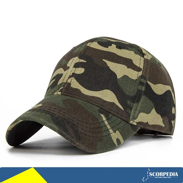 Gambar Topi Baseball Motif Camouflage Loreng Army - Hijau dari Scorpedia undefined Tokopedia