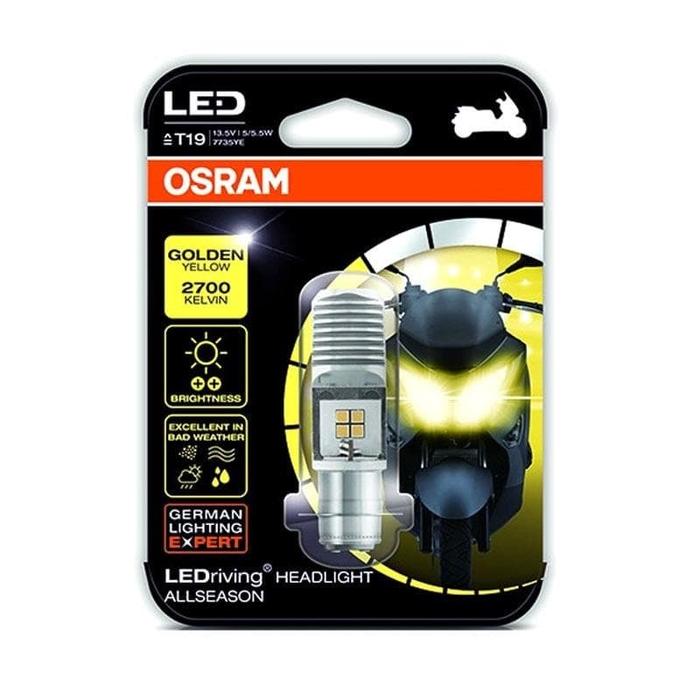 Gambar Lampu Depan Motor Fino 125 FI Original Osram T19 - Kuning dari Masyda Shop undefined Tokopedia