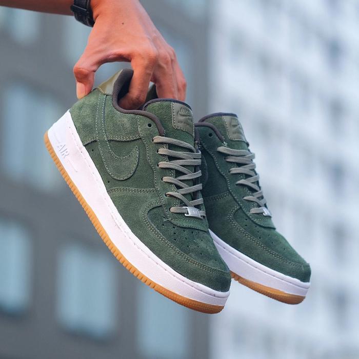 Olive Green Nike Air Force Green Low Jual Nike Air Force Low Suede