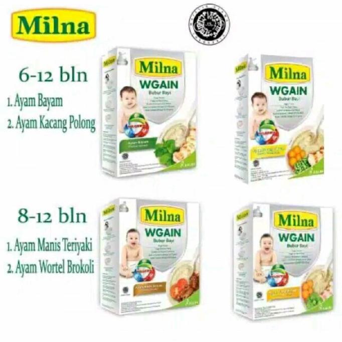 Gambar MILNA WGAIN ayam bayam / kacang polong / manis teriyaki / wortel broko - ayam kacang p dari toko bayi id undefined Tokopedia