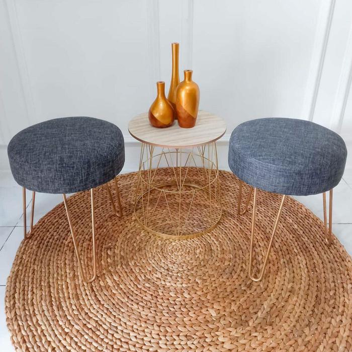 Gambar RUG ANYAMAN ENCENG GONDOK PREMIUM 120CM/KARPET BULAT PREMIUM - Natural, 100cm dari jogja aesthetic_NEW undefined Tokopedia