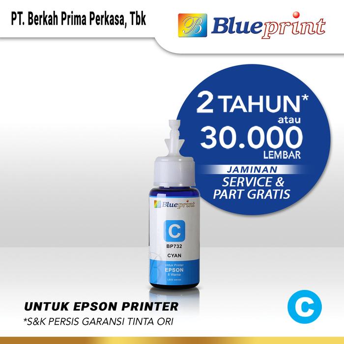 Gambar Tinta Epson BLUEPRINT 673 Refill For Printer Epson L800, L805 - 70ml - Biru dari Blueprint Indonesia undefined Tokopedia