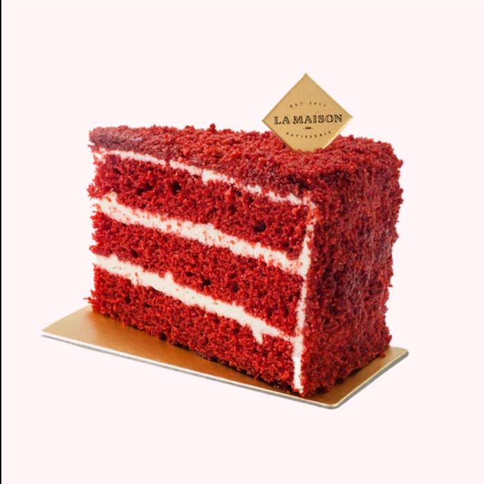 Gambar Mini Cake / Birthday Slice Cake / Dessert by La Maison - Red Velvet dari harapan jayashop hampers undefined Tokopedia