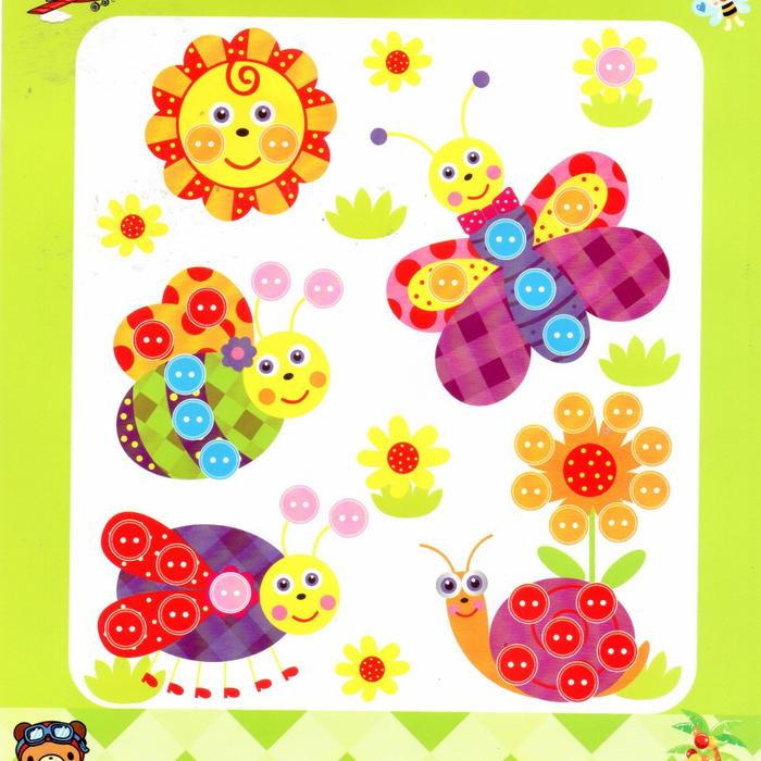 Gambar Mainan Edukasi Tempel Kancing, Stiker Mosaik DIY Button - serangga siput dari Heppyshop Heppyshop undefined Tokopedia