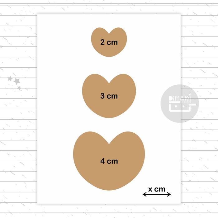 Gambar Stiker Label Polos Bentuk Love Bintang Kraft Rustic Vintage DIY Dapur - Love, 3cm-10pcs dari Diff&K Design undefined Tokopedia