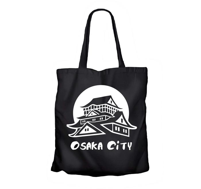 Jual Tote bag japan city OSAKA CITY ICON V2 100% canvas Kab