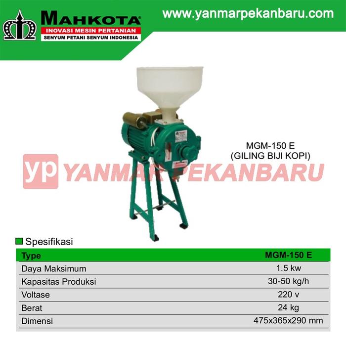 Gambar Mesin Giling BIJI KOPI MAHKOTA MGM-150 E dari Yanmar Pekanbaru undefined Tokopedia