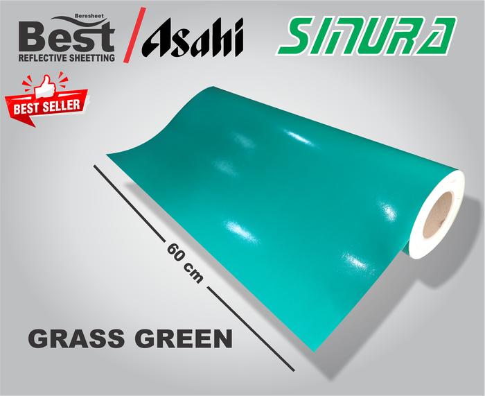 Gambar Sticker Reflective // sticker Reflektor ABLAZE/ASAHI (GRASS GREEN) dari SINURAWS undefined Tokopedia