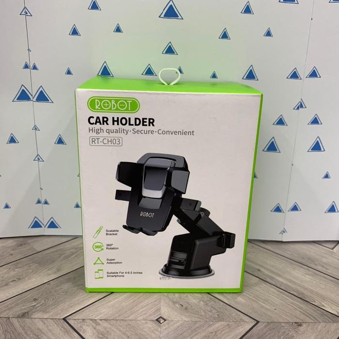 Jual Robot Rt-ch03 360 Rotatable Car Stent Black Mount Holder Original ...