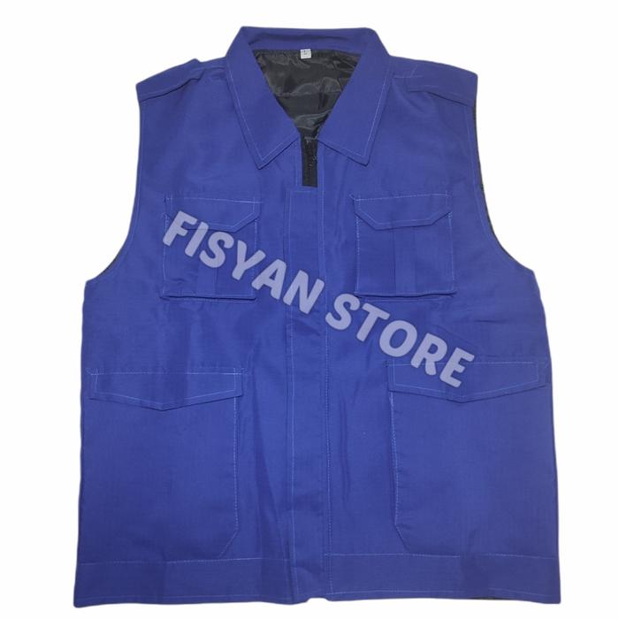Gambar Rompi Kerah Ripstop - Biru Benhur, M dari Fisyan Store undefined Tokopedia