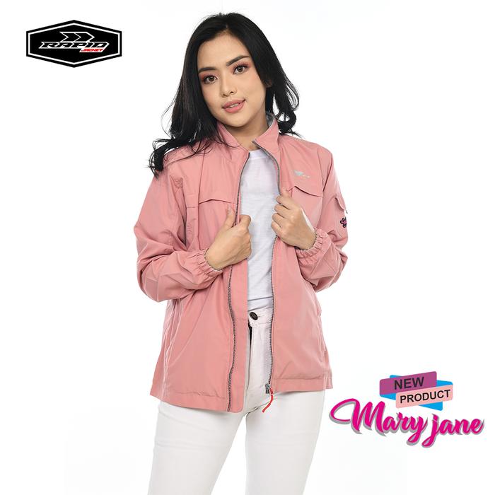 Gambar Jaket motor wanita harian keren anti air jacket cewek RAPID MARYJANE - Pink, S/M dari Rapidjacket undefined Tokopedia