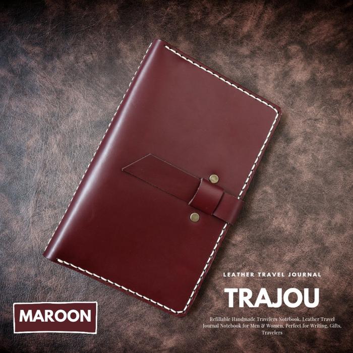 Gambar Binder A6 Travel Journal Kulit Sapi Asli - Classic Tan dari Warehouse Leather Goods undefined 5 Tokopedia