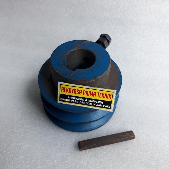 Gambar PULY JALUR B2 9 CM POLI PULI PULLEY V BELT PADAT - PULY DAN SPI, 35 mm dari Cik Ma Disel undefined Tokopedia