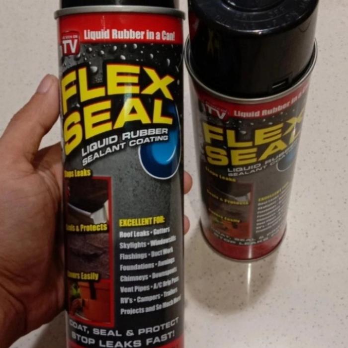 Gambar penambal bocor spray waterproof flex seal made in USA - Hitam USA dari KingSultan07_NEW undefined Tokopedia
