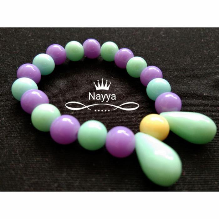 Gambar gelang imitasi anak petempuan manik manik warna warni - XS dari Nayyaelhanan Accessories undefined Tokopedia