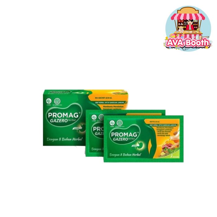 Gambar PROMAG GAZERO HERBAL 6 SACHET (@ 10ML) dari AVA Booth undefined Tokopedia