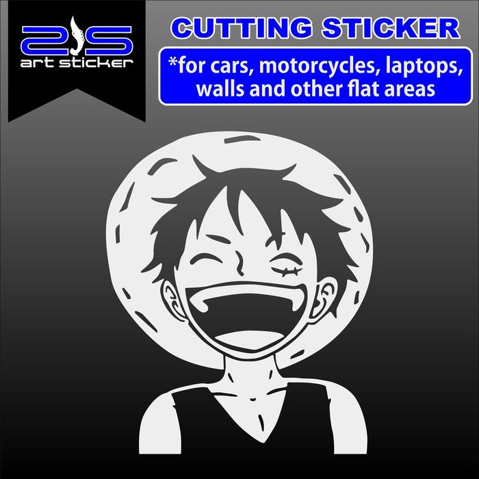 Gambar sticker laugh one piece luffy dari Zis Art Sticker undefined 4 Tokopedia