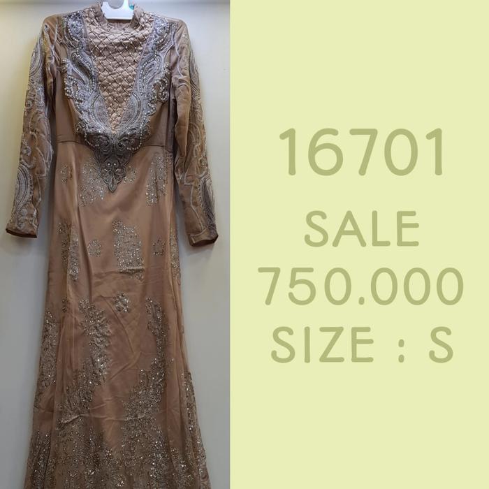 Gambar Elizabeth Winsby 16701 Gamis Dress Muslim Fashion Muslim - Cokelat, S dari Toko Hossey undefined Tokopedia