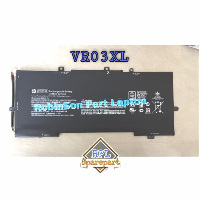 Batteria VR03XL 816497-1C1 Per HP Envy 13-D000 – 11.4V 45Wh 6 Celle, Sostituisce HSTNN-IB7E TPN-C120, Fino A 1000 Cicli