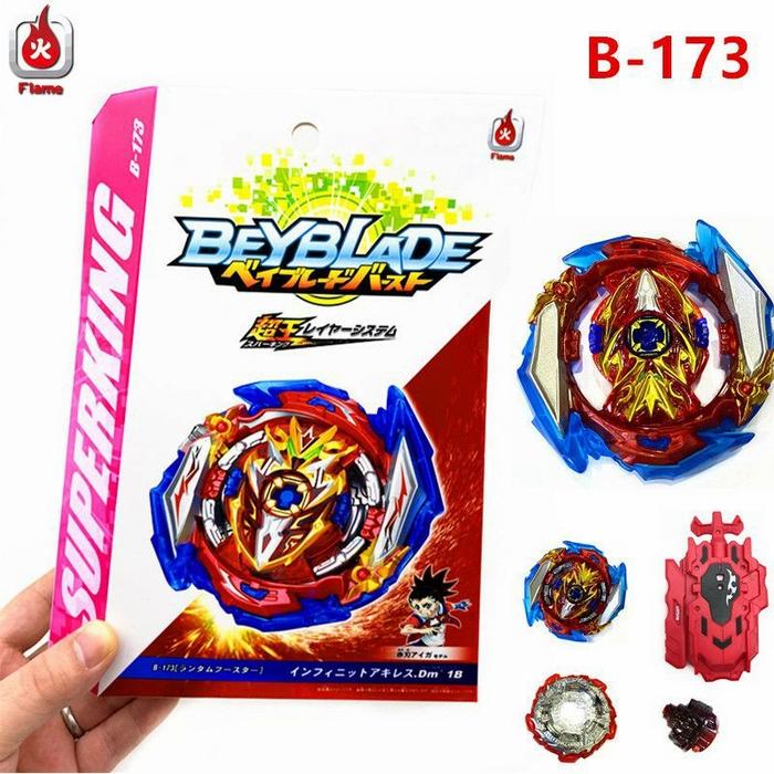 Gambar Beyblade Burst Superking Sparking Launcher B-173-01 Infinite Achilles - WiredLouncer dari tokopasarhalal undefined Tokopedia