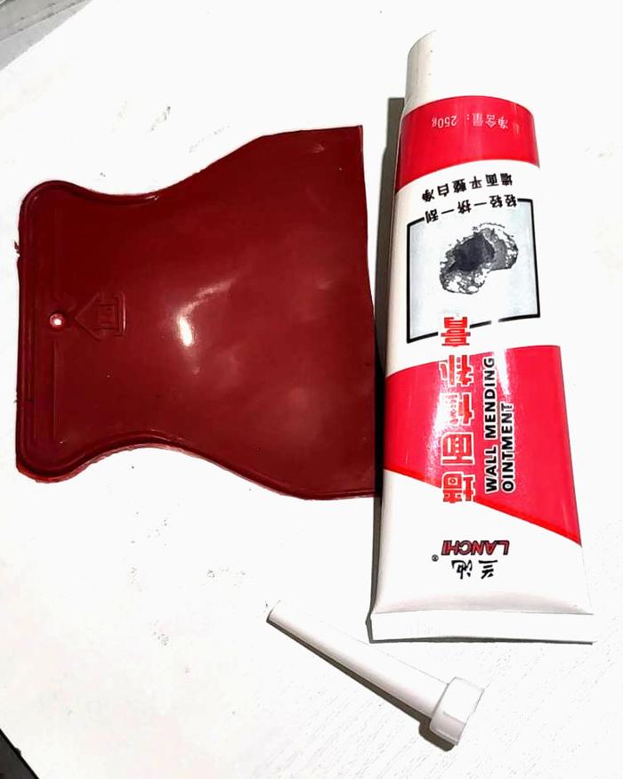 Gambar Pasta dempul Penutup Lubang Tembok + kape plastik - Merah dari BR2 Locker undefined Tokopedia