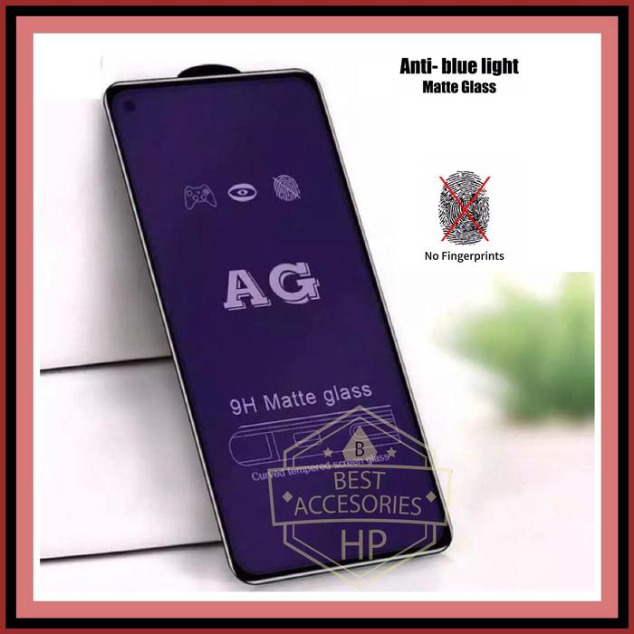 Gambar OPPO RENO5 F RENO 5F TEMPERED GLASS MATTE FRAME BLUE LIGHT SCREEN 9H - FRAME BLACK dari Best Accesories Hp undefined Tokopedia