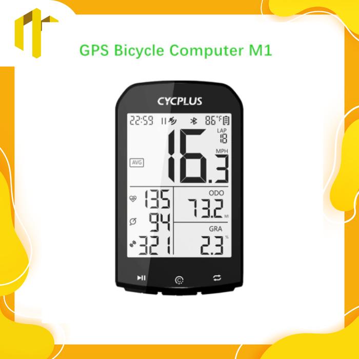 Gambar CYCPLUS M1 GPS Cyclocomp Speedometer Odometer XOSS app Strava connect - M1 dari Multi Factory Store undefined Tokopedia