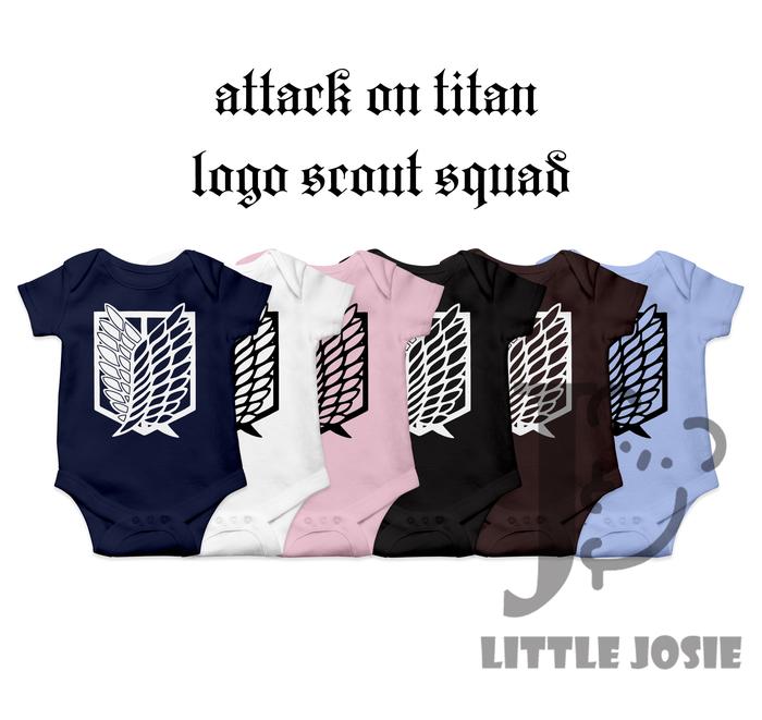 Gambar Jumper Bayi Attack on Titan Scout Regiment Kaos Romper - Little Josie - Putih, 0-6 Bulan dari Carmel Harper undefined Tokopedia