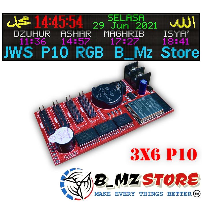 Gambar Kontroller - Controller JWS - Jam Sholat P10 RGB Wifi Jumbo - 3x6 Panel dari bmzstorejogja undefined Tokopedia