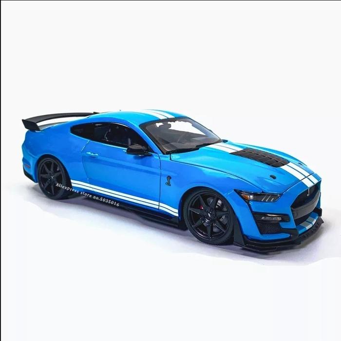 Gambar Maisto 1:18 2020 Mustang Shelby GT500 Ford Mobil Die Cast - light blue dari Z4ня4 Store undefined Tokopedia