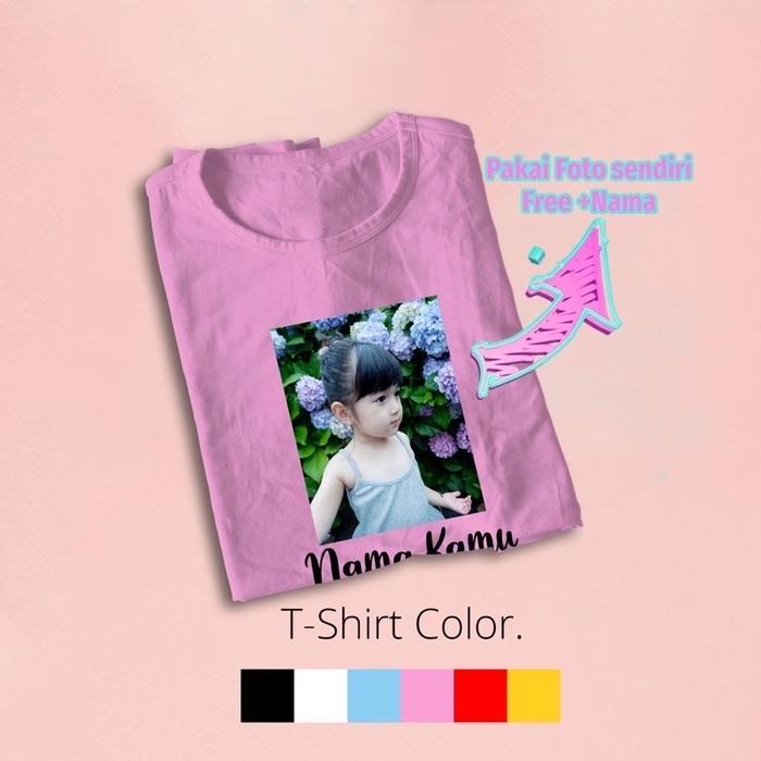 Gambar Custom baju anak bisa tambah nama dan pakai foto sendiri - pink, XXL dari nana case custom undefined Tokopedia