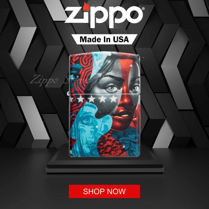 Gambar Korek Api Zippo Original Tristan Eaton 49393 Made In USA dari USA Store ID undefined Tokopedia
