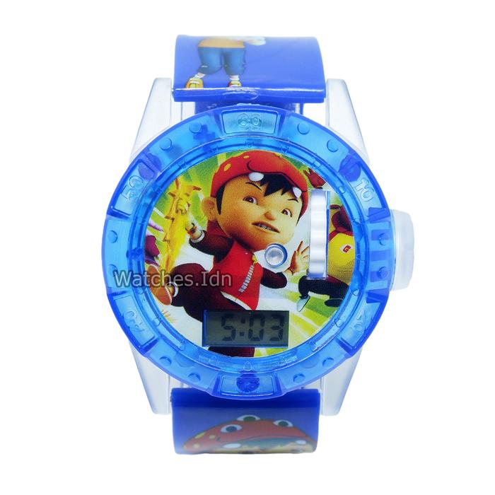 Gambar Jam Tangan Anak Laser LED Lampu dan Musik Karakter BoBoiBoy Superhero - Biru dari Watches IDN undefined Tokopedia