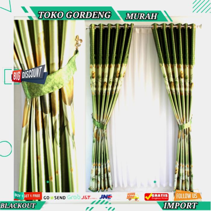 Gambar Gorden jendela rumah murah keluaran terbaru blackout import - Hijau, 6 gelembung dari Gorden jendela blackout murah undefined Tokopedia