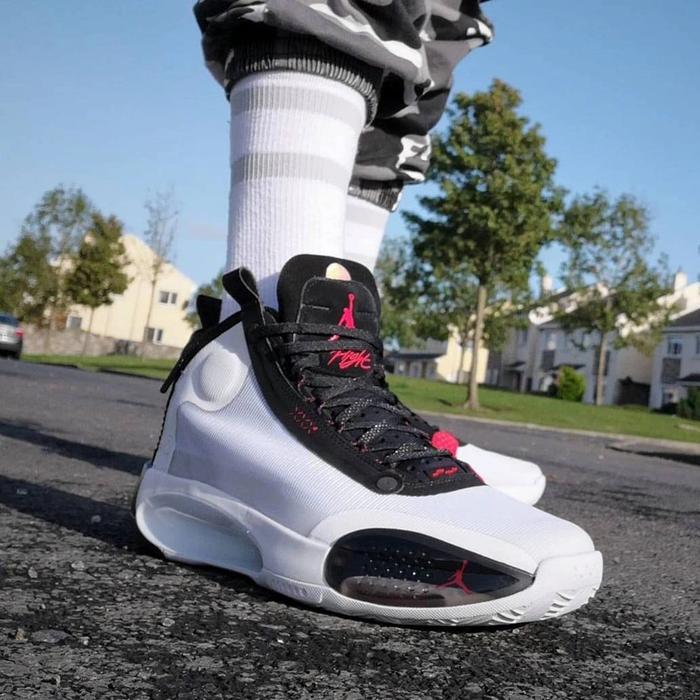 Jual SEPATU BASKET Pria AIR JORDAN AJ 34 PF Black White Original | Termurah  di Indonesia | Ncrsport.com