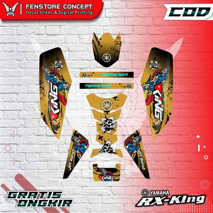 Gambar Striping Rx King Variasi Yamaha Rx King Thor Keren Variasi Terbaru - Gold dari Neon_ads undefined Tokopedia