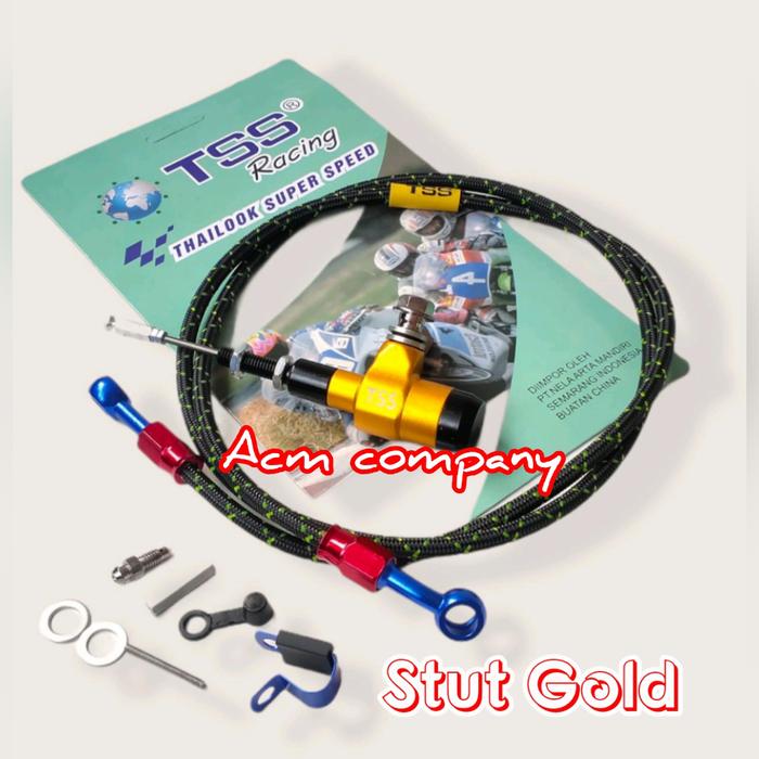 Gambar Kopling hidrolik stut cnc plus selang psi serat Buat Rxk Rxking Rxz - Gold dari Acm company undefined Tokopedia
